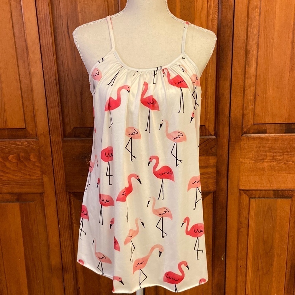 Suvimuga Pelican Spaghetti Strap Short/Slip Nightie Preowned Size M
